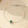 Bajo el Árbol Banyan Pulsera de Plata de Ley S925 Vintage Francés con Piedras Preciosas para Mujer, Lujosa y Exquisita, Chapada en Oro, Joyería de Mano Simple
