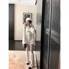 Botas Longas Estilo Francês Inspiradas em Chanel, Novo Modelo Primavera 2026, Botas de Equitação Femininas até o Joelho com Circunferência Ampla da Panturrilha
