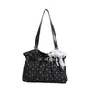 Bolsa de ombro com pregas relaxadas estilo coreano para mulheres, nova moda 2026 bolsa de mão de bolinhas para o dia a dia