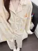 Pijama feminino de veludo sintético para outono e inverno, estampa de leopardo de desenho animado fofo, manga longa e calça comprida, veludo fino de caimento solto para casa, pode ser usado na rua