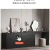 Tocador y cajonera integrados para uso doméstico, mesa de dormitorio para apartamentos de alquiler, mueble negro de lujo ligero al pie de la cama, tocador para habitación de bodas