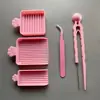 Juego de herramientas para cuentas de 2.6 mm, aguja para cuentas, cuchara para cuentas, caja de cuentas, pinzas, kit DIY de cuentas, tablero para cuentas