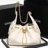 2026 Nuevo Modelo Bolso Tote Pequeño Estilo Chanel Acolchado con Cadena y Piel Encerada, Bolso de Hombro Acolchado con Cadena Personalizable de Gran Capacidad