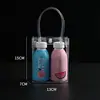 Bolso de PVC con Botones Se Puede Imprimir con Plástico de Colores Transparente Engrosado Empaque de Regalo Bolsa de Recuerdo de Boda Personalizado
