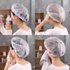 Gorro de ducha con estampado de puntos de dibujos animados, PE engrosado, impermeable, adecuado para adultos y niños, protege contra los vapores de aceite y el polvo