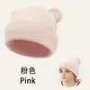 Gorro de Invierno Cálido para Niños, Tejido Suave, con Orejas de Oso a Cuadros, Gorro Elástico para Ponerse, para Bebés Niños y Niñas