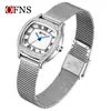 Reloj Explosiones Transfronterizas Nuevo de O'Fannie con Diamantes Escala Romana Reloj de Cuarzo para Mujer Reloj Impermeable para Mujer
