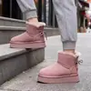 Botas de Neve com Solado Grosso para Mulheres, Forradas com Lã e Espessadas para Aquecimento, Sapatos de Inverno Femininos, Novo Estilo 2026, Sapatos Peludos, Mocassins, Sapatos Baixos de Algodão