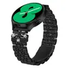 Adecuado para la Nueva Correa de Reloj de Acero Inoxidable de Siete Perlas Mariposa Bright para Samsung Galaxy Watch7/6/5/4 20mm