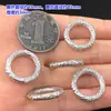 S999 Plata de Pie Retro Nezha Círculo Gankun Anillo para Correr Anillo Cerrado Pulsera de Cuerda Trenzada Collar Accesorios Hechos a Mano DIY