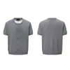 Estilo Montaña Otoñal/Nicho Old Money Cleanfit Falso Dos Piezas Cuello Henley Manga Corta Verano para Hombre Camiseta de Punto de Diseñador Moderna