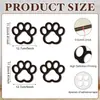 Novo produto transfronteiriço: Pingente de madeira simples de pata de cachorro e pata de gato vazadas, decoração fofa de etiqueta de madeira de pata de animal de estimação