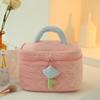 Bolsa de Cosméticos de Pana Gran Capacidad Bolsa de Almacenamiento de Cosméticos de Alto Valor Sentido de Alta Gama Linda Nicho Portátil Bolsa de Lavar
