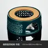 Bule de flor de vidro aquecido estilo japonês Lou base vazia Restaurante Aquecimento por vela chá perfumado isolamento chá cerâmica fogareiro de chá quente