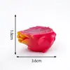 Miniaturas creativas de paisaje de medio corte de manzana y sandía, decoraciones DIY temáticas de comida, accesorios colgantes y pequeños adornos de escritorio