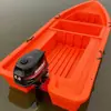 Bote de Pesca Espesso Barco Pequeno Barco de Pesca Rede Aquicultura Camada Dupla Pesca Casco de Borracha Alargado Barco Pequeno para Passeio Barco de Plástico