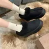 Botas de Nieve de Suela Gruesa para Mujer 2026 Nuevo Llegado de Invierno Más Terciopelo Engrosado Zapatos de Algodón Grandes del Noreste Slip-on Pan Zapatos Peludos