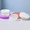 Nueva Botella de Mascarilla para Ojos de Doble Capa de 100g, Botella de Crema de PS de Pared Gruesa Boca Ancha, 60 Parches de Mascarilla para Ojos, Botella de Mascarilla de Crema Desmaquillante