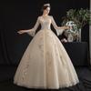 Novo Vestido de Casamento Estilo Verão 2026, Elegante Vestido de Noiva Floresta de Uma Manga Só com Mangas Longas Ultra-Fada Sonhador Simples Princesa Leve