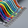 Cordón con Gancho de Plástico Lanyard de PVC de Fábrica Lanyard para Tarjeta de Identificación de Trabajo Lanyard para Insignia de Exposición Escolar Etiqueta de Nombre con Logo Personalizable 1cm