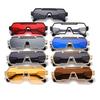 2267 caja de metal gafas de sol de una pieza deportivas europeas y americanas Amazon tendencia outdoor moda futura hip hop hombres