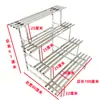 Soporte de Flores para Balcón de Acero Inoxidable, Estante de Piso de Hierro Forjado Estilo Escalera para Plantas Suculentas de Múltiples Niveles, Almacenamiento para Sala de Estar, Soporte Decorativo para Macetas de Exterior