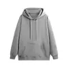Logo personalizado, exportación transfronteriza europea y americana, sudadera con capucha de estilo japonés minimalista para otoño/invierno de corte holgado, sudadera retro americana con forro polar para hombre