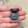 Madeira de Pessegueiro Antiga Quatro Vias Riqueza, Paz e Alegria Conjunto de Duas Peças DIY Acessórios para Joias de Contas Budistas Pulseira Pingente Artigo