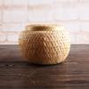Cesta de bambu tecida à mão cesta de bambu chá Pu-erh cesta de chá de bambu bolo de chá caixa vazia embalagem de preservação de chá de Ano Novo caixa de armazenamento