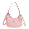 Bolsa de Braço de Nobre Francesa de Alta Qualidade Moda Tendência Textura Simples Bolsa Dumpling Versátil para o Dia a Dia e Trabalho Bolsa Transversal Feminina
