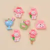 Matcha Desenho Animado Fofo Criativo Artesanal DIY Cola de Creme Resina Acessórios Charms para Crocs Pacote de Material Atacado