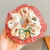 Scrunchie Nuevo Estilo 2026 con Diseño Trenzado Lateral, Elegante Goma para el Cabello, Accesorio para el Cabello de Niña Estilo Bosque