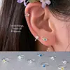 Brincos Coloridos de Zircônia para Mulheres, Estilo Simples e Fresco de Verão, Luxo Leve, Brincos Elegantes e de Alta Qualidade, Novos Brincos Versáteis