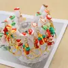 Novo Produto de Comércio Exterior com Boneca e Chaveiro, Chaveiro Pincel de Cílios de Natal, Pincel de Cílios Cartoon em Tubo de Ensaio de Natal