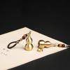 Diamond Knot Bronze Hoist Keychain Metal Pequeno Cobre Hoist Car Key Chain Pingente Stall Small Copper Ware