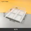 B279 Caixa de Blister Transparente com Quatro Compartimentos para Embalar Refeições Prontas, Massas Folhadas, Pão Mochi, Bolos e Produtos Assados