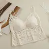 Ropa interior de verano con tirantes de encaje, espalda hermosa, para mujer, tubo fino adelgazante, sujetador sexy, body interior base para mujer