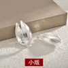 Pendientes de Hoja de Sauce de Doble Cara de Textura Moderna Estilo Hong Kong, Pendientes y Accesorios Versátiles de Gama Alta Elegantes