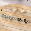 Pendientes Europeos y Americanos Transfronterizos Estilo Japonés y Coreano Diseño de Nicho Forma de Corazón Pequeño con Acabado de Alta Gama, Regalo para el Día de San Valentín