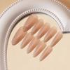 Explosiones de Little Red Riding Book Wear Armor Advanced Sense Nude Cat's Eye Manicura Piezas Pure to Show Pegatinas de Uñas Blancas Removibles 30 Piezas