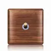 Palanca de comercio exterior interruptor basculante nórdico estilo industrial dos controles simples enchufe de interruptor simple doble material de madera maciza doméstico 86