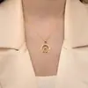 Plata de Ley S925 Tendencia Nacional Anillo Doble Hueco Base de Colgante Incrustada con Diamantes Accesorios de Colgante para Joyería DIY Inserción de Piedras Preciosas Venta al por Mayor