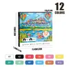Los Marcadores Acrílicos de Doble Punta Suave y Dura Más Vendidos de Amazon Set de Papelería para Pintura Infantil 120 Colores Marcadores para Graffiti