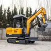 Exportado a los Estados Unidos: Mini Excavadora de Orugas Ht30 para Uso Agrícola, Excavadora Pequeña para Uso Doméstico, Excavadora Agrícola Multifuncional