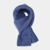 Bufanda de Color Sólido Suave Estilo Coreano para Mujer Bufanda Corta de Lana Tejida de Invierno para Mujer Otoño e Invierno Cálida Sencilla Versátil para Enamorados