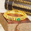 Vietnam oro arena retro cuerpo completo Buda pulsera de hebilla hueca joyería de calcedonia fabricantes de Yiwu suministro directo hombres y mujeres estilo chino
