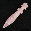 Cristal Natural en Bruto Tallado y Pulido de Diversos Materiales Daga de Cristal Adornos de Decoración para el Hogar Fabricante Lote
