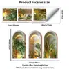 Pegatinas de Pared 3D de Plantas Verdes, Nuevas y Creativas, Transfronterizas, para Decoración y Embellecimiento de Sala de Estar y Dormitorio, Autoadhesivas al por Mayor
