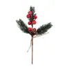 Acessórios de Árvore de Natal Transfronteiriços Folhas de Pinheiro Pinhas Frutas Vermelhas Artificiais Galhos com Frutas Série de Barbante Natal