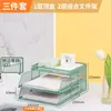 Organizador de Archivos de Escritorio Estante Portadocumentos Estante de Almacenamiento Portadocumentos por Niveles Caja para Archivos Estante de Archivos de Hierro para Oficina